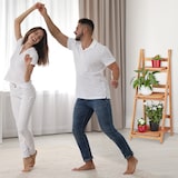 thumbnail of Relaxdays Blumentreppe aus Holz, Blumenständer für innen, 3-stufig, Leiterregal, Klappbar, HBT: ca. 107,5 x 41 x 40 cm, braun