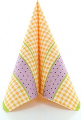 thumbnail of Sovie HORECA Serviette Vichy in curry aus Linclass® Airlaid 40 x 40 cm, 50 Stück - Punkte Karo Struktur