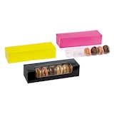 thumbnail of Ecolomique - 50 Pcs - Boîte carton rectangulaire noir pour 7 macarons - 21,5 x 6,8 x 4,8 cm - ECO210MAC7F