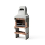 thumbnail of MF - Gartenkamin Palermo Barbacoa für Holz & Kohle (Grau/Terrakotta - 86,5x58x220 cm) REF: M00857 - Für den Außenbereich.