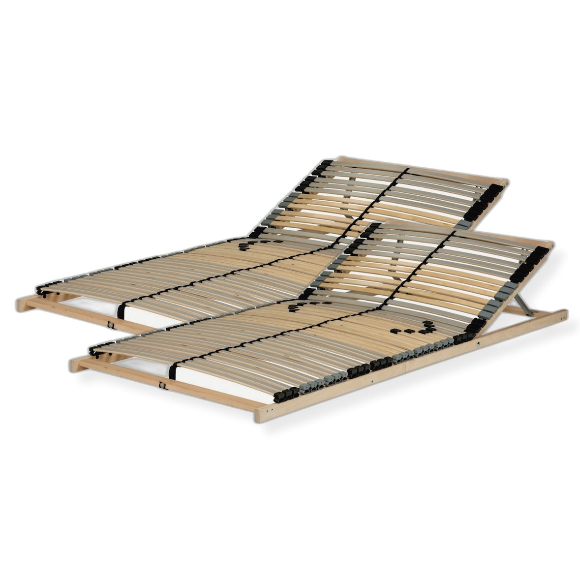 Lattenrost 180x200 cm - Kopfteil verstellbar 42 Latten 7-Zonen Traglast ca. 140 Kg Birken und Buchenschichtholz Selbstmontage Made in Germany