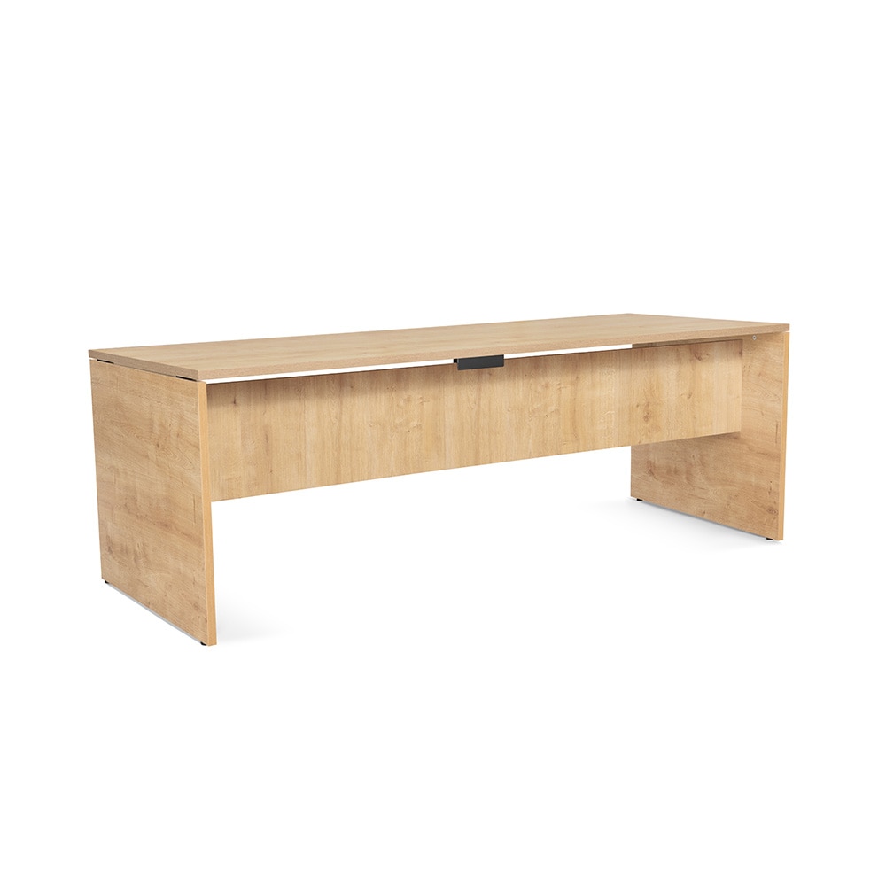 Rocada mesa secretária série Work 200x80cm carvalho / carvalho