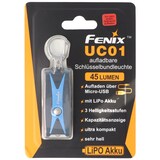 thumbnail of Fenix UC01 LED-Taschenlampe im blauen Gehäuse, schlüsselbundleuchte mit Akku und USB Ladefunktion