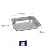 thumbnail of METRO PROFESSIONAL Aluminium schaal, aluminium, 2500 ml, zilver, 50 stuks
