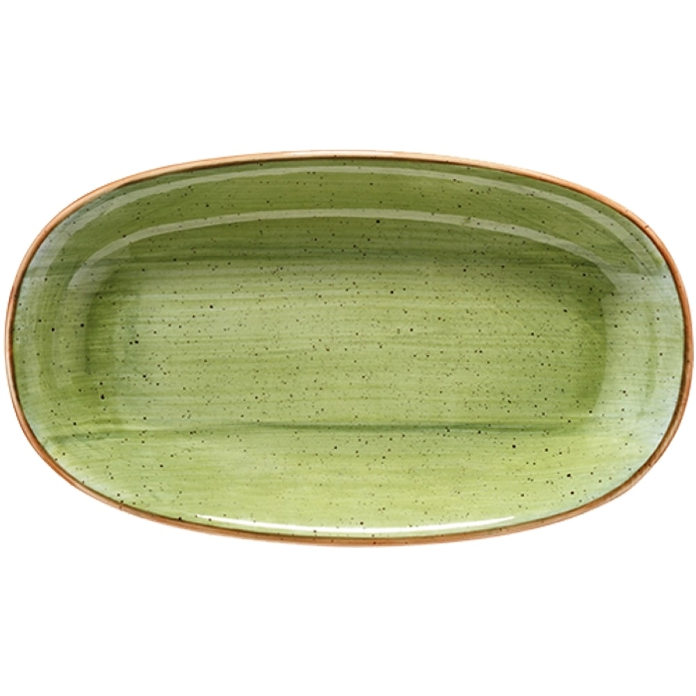6 x Aura Therapy Gourmet Platte oval 34x19cm * -  Bonna Premium Porcelain