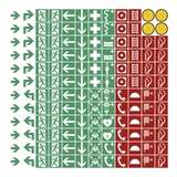 thumbnail of Aufkleber - 144 Piktogramme für Brandschutz und Fluchtweg nach alter ASR A1.3, Folie, 8 mm