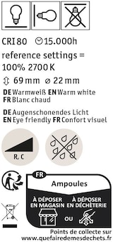 thumbnail of Paulmann Standard 230V LED Stiftsockel G9 1er-Set Dim 800lm 7,2W 2700K dimmbar Klar 29099