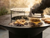 thumbnail of PURLINE Grande barbecue in acciaio nero con piastra e griglia in acciaio EFP56B