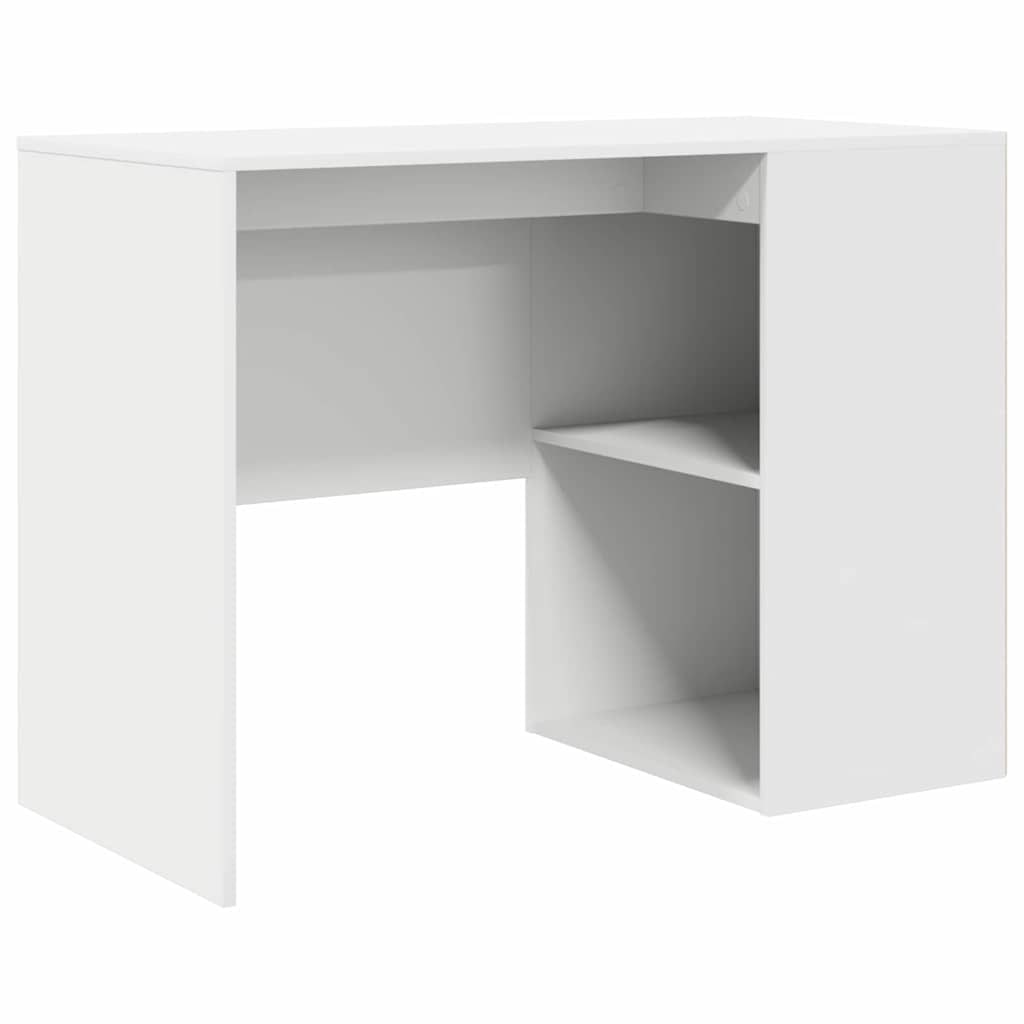 vidaXL Schreibtisch mit Regal Weiß 102 x 50 x 75 cm Holzwerkstoff