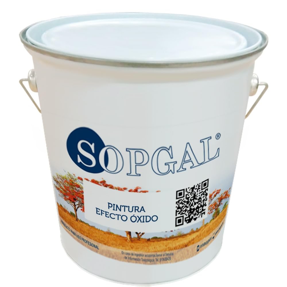Pintura Efecto Óxido (4l) - Crea un revestimiento efecto óxido en paredes, balaustradas, verjas, muebles… Ideal para decoración