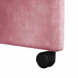 thumbnail of vidaXL Esszimmerstühle mit Rollen 2 pcs Rosa 58 x 67 x 97 cm Samt