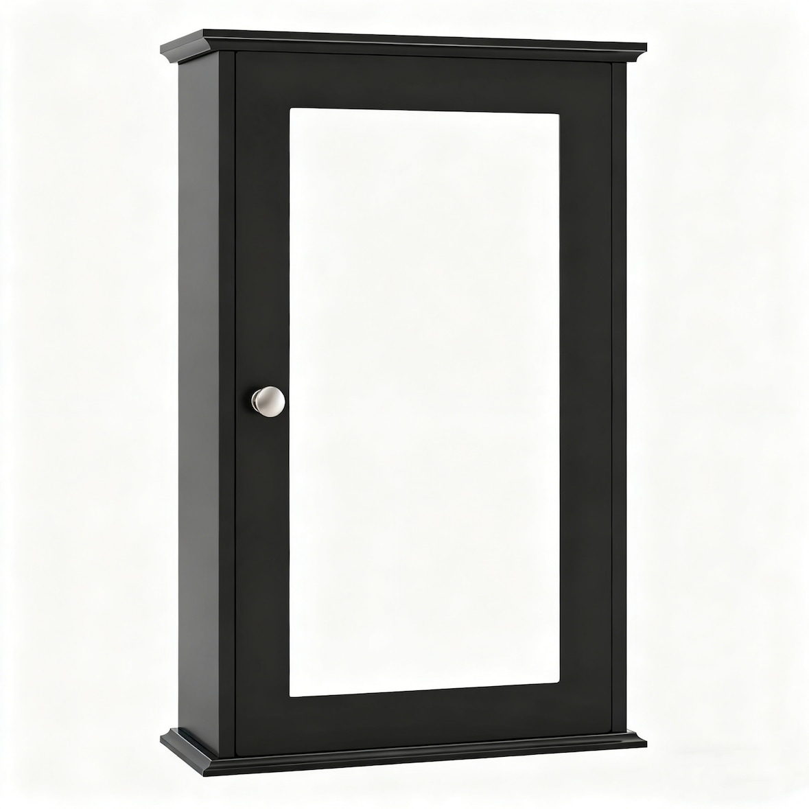 COSTWAY Armario con espejo para baño, espejo de baño 34 x 15 x 53 cm (negro)