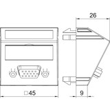 thumbnail of OBO Bettermann Multimediaträger VGA MTS-VGA S RW1 6104622