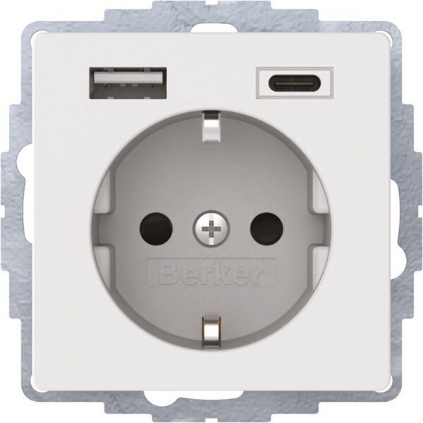 Berker Steckdose SCHUKO/USB 48046089