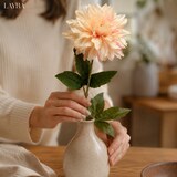thumbnail of LAYBA Künstliche Dahlie 3er-Set Creme Apricot 60 cm