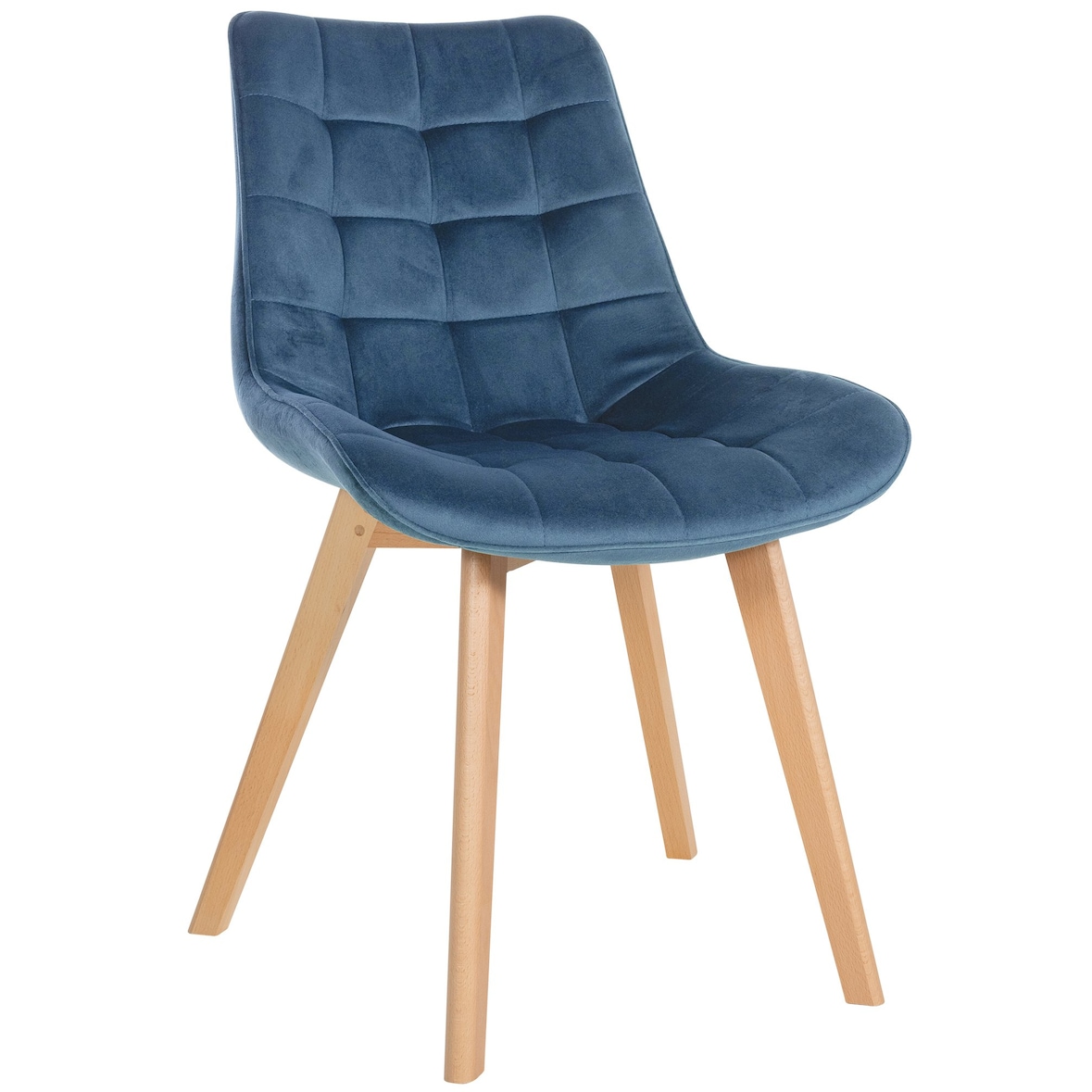 Sedia Brook Velvet blu