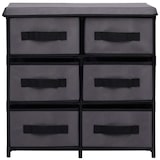 thumbnail of vidaXL Schrank mit 6 Schubladen 55×29×55 cm Grau Stahl