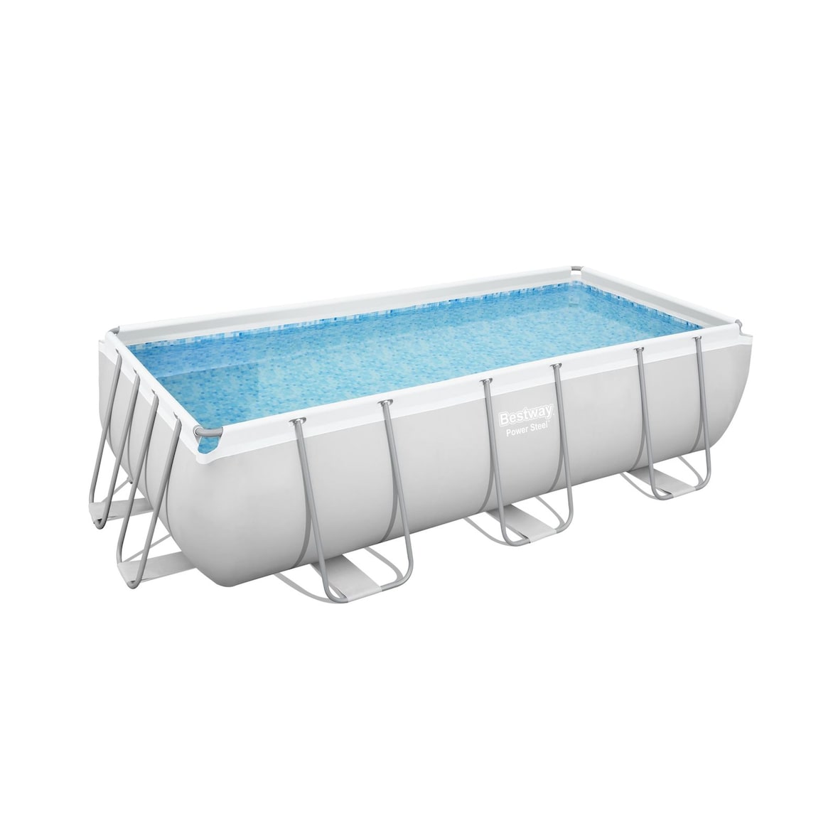 `Power Steel Frame Pool Komplett-Set, eckig`