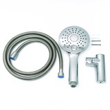 thumbnail of Aloni Slim Handbrause Set mit Brauseschlauch und Wandhalterung weiß chrom