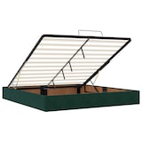 thumbnail of vidaXL Ottoman-Bett mit Matratze Dunkelgrün 200x200 cm Samt