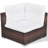 thumbnail of vidaXL 10-tlg. Garten-Lounge-Set mit Auflagen Poly Rattan Braun