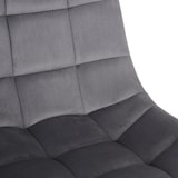thumbnail of Cadeira de escritório Medford veludo cinza