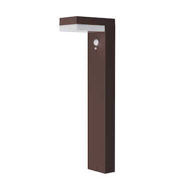 Balise Solaire Lumisky CENOVA TALL CORTEN H50cm - Détecteur Mouvement, Blanc Chaud, étanche IP44 - 6