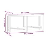thumbnail of vidaXL Werkbank 180x50x80 cm massief grenenhout honingbruin