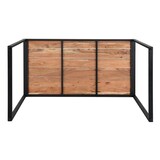 thumbnail of Bolero Industrie-Stehtisch aus Stahl und Akazie, 1800 x 900 mm