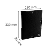 thumbnail of Exacompta 50701E 10x Archivbox Scotten, Rücken 25mm mit Etikett, aus Colorspan-Karton 600g/qm, 25x33cm für DIN A4 - Schwarz