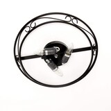 thumbnail of Licht-Erlebnisse Rustikale Deckenlampe Schwarz Metall Echtglas Ø47cm E27 Deckenleuchte Landhaus Küche ATHEN, 3723