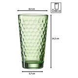 thumbnail of Ritzenhoff & Breker Favo Longdrinkglas 400 ml grün 12er Set