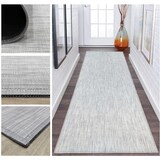 thumbnail of Alfombra vinilo Twist 21019 vinilo trenzado pasillo color Gris  60x600 cm