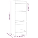 thumbnail of vidaXL Bücherregal/Raumteiler Räuchereiche 40x30x103 cm Holzwerkstoff