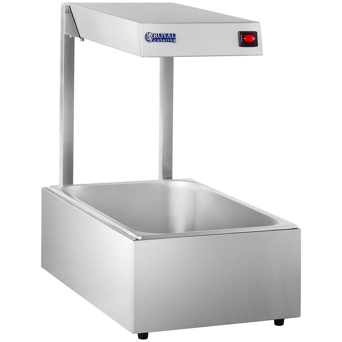 Royal Catering Lámpara calienta platos - 500 W - contenedor GN 1/1