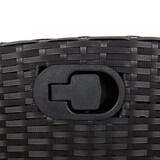 thumbnail of vidaXL 7-tlg. Garten-Essgruppe mit Kissen Schwarz Poly Rattan