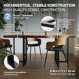 thumbnail of ML-Design Tischgestell 2er Set T-Form 60x72 cm Schwarz | Stahl, Industrial Design, Esstisch Schreibtisch Kufengestell