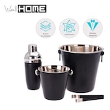 thumbnail of WellHome - Conjunto de baldes de gelo para coquetéis em aço inoxidável preto fosco