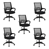 thumbnail of Pack de 5 Sillas DASCK - Silla de Oficina Ergonómica de Malla con Altura Ajustable y Pie Negro