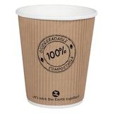 thumbnail of 125x BIO Thermo-Riffelbecher CoffeeToGo bis 100°C  | 200ml O8cm