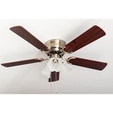 thumbnail of Deckenventilator Kisa Deluxe MA Rosenholz / Walnuss mit Licht 105