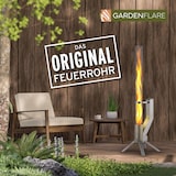 thumbnail of GARDENFLARE Feuerrohr – elegante Edelstahl Feuersäule und Pelletfackel - silber