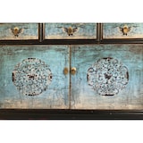thumbnail of OPIUM OUTLET Möbel Kommode Schrank Sideboard Hochzeitsschrank 33082-8 schwarz-türkis asiatisch chinesisch orientalisch Holz
