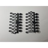 thumbnail of Duschvorhangschiene barrierefrei schwarz Duschvorhangstange - Bequemes durchschieben des Vorhangs