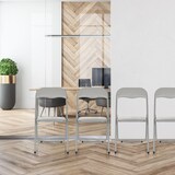 thumbnail of Konferenzstuhl / Besucherstuhl / Klappstuhl TUDELA BASIC PVC grau hjh OFFICE