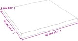 thumbnail of vidaXL Tischplatte 40x40x2 cm Massivholz Eiche Unbehandelt Baumkante