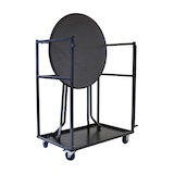 thumbnail of Stehtisch Transportwagen klein, Hammerschlag, 95x63x120cm (BxTxH), T90110