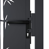 thumbnail of vidaXL Poort met bamboe-ontwerp 105x155 cm staal antracietkleurig