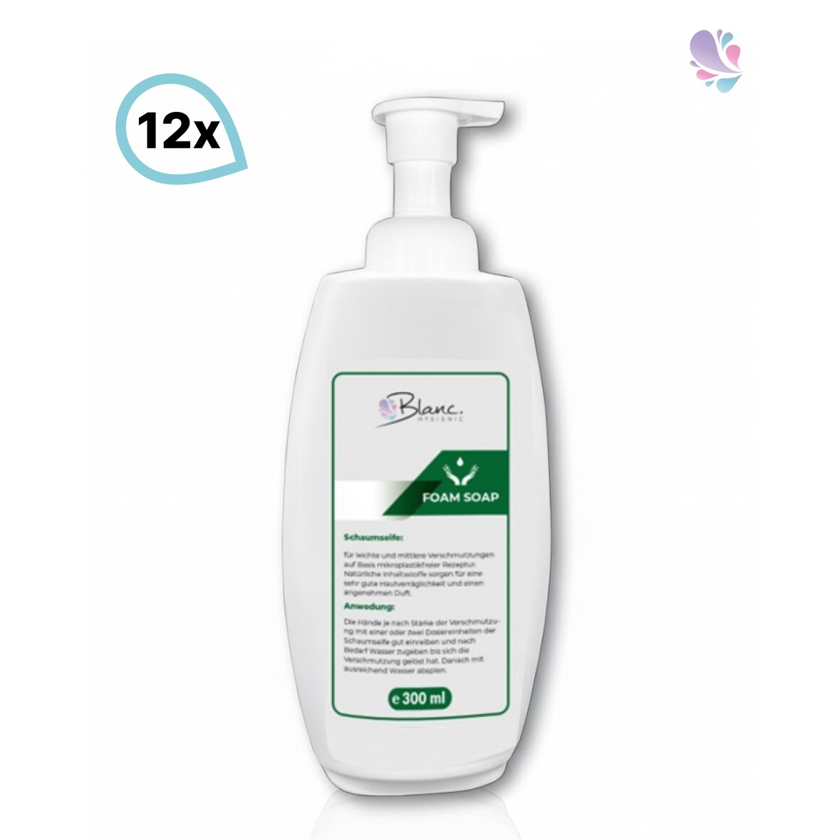 Schaumseife mild, ultra ergiebig im Mini Fix-System 12x300 ml