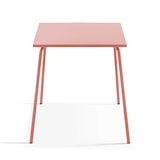 thumbnail of Conjunto de mesa de jardín y 4 sillas en metal arcilla - Oviala